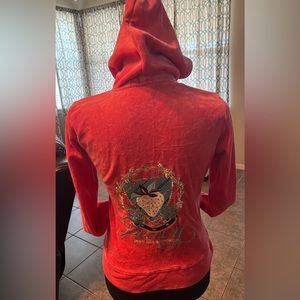 Juicy Couture Hoodie zip up jacket coral pink